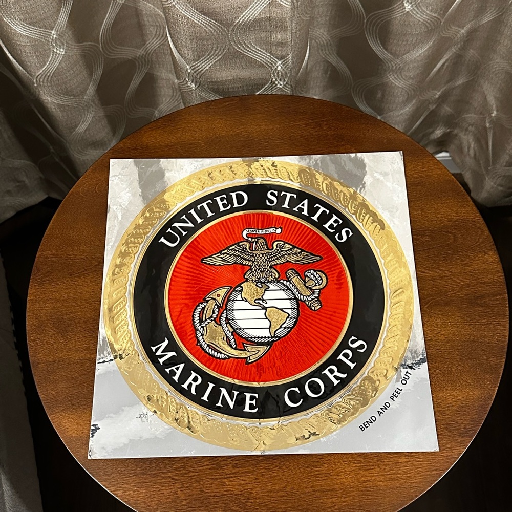 Large vintage United States Marine Corps Sticker